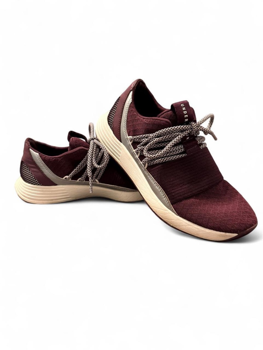 Under Armour Women's Purple Knit Lace-Up Sneakers